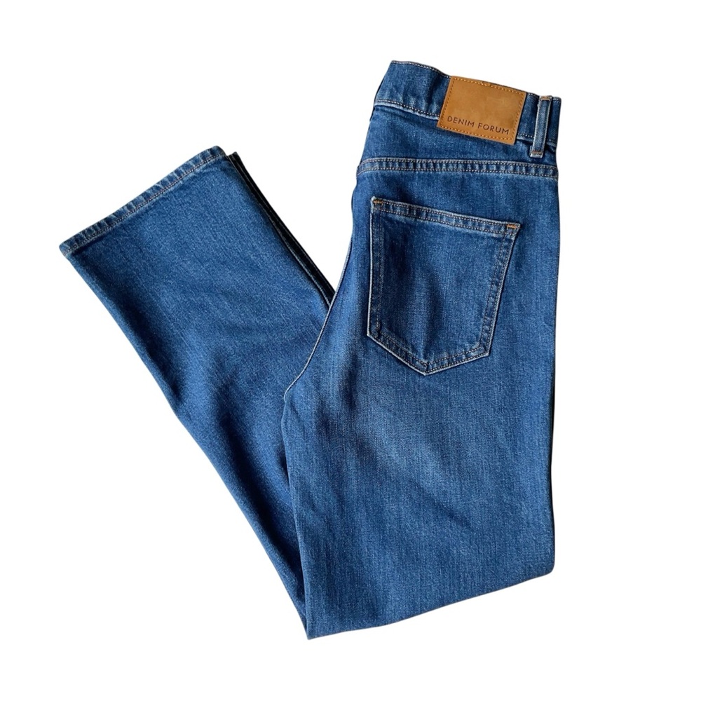 Denim Forum Francoise High Rise Straight Jeans in Between The Sheets Wash 26 - Picture 4 of 11
